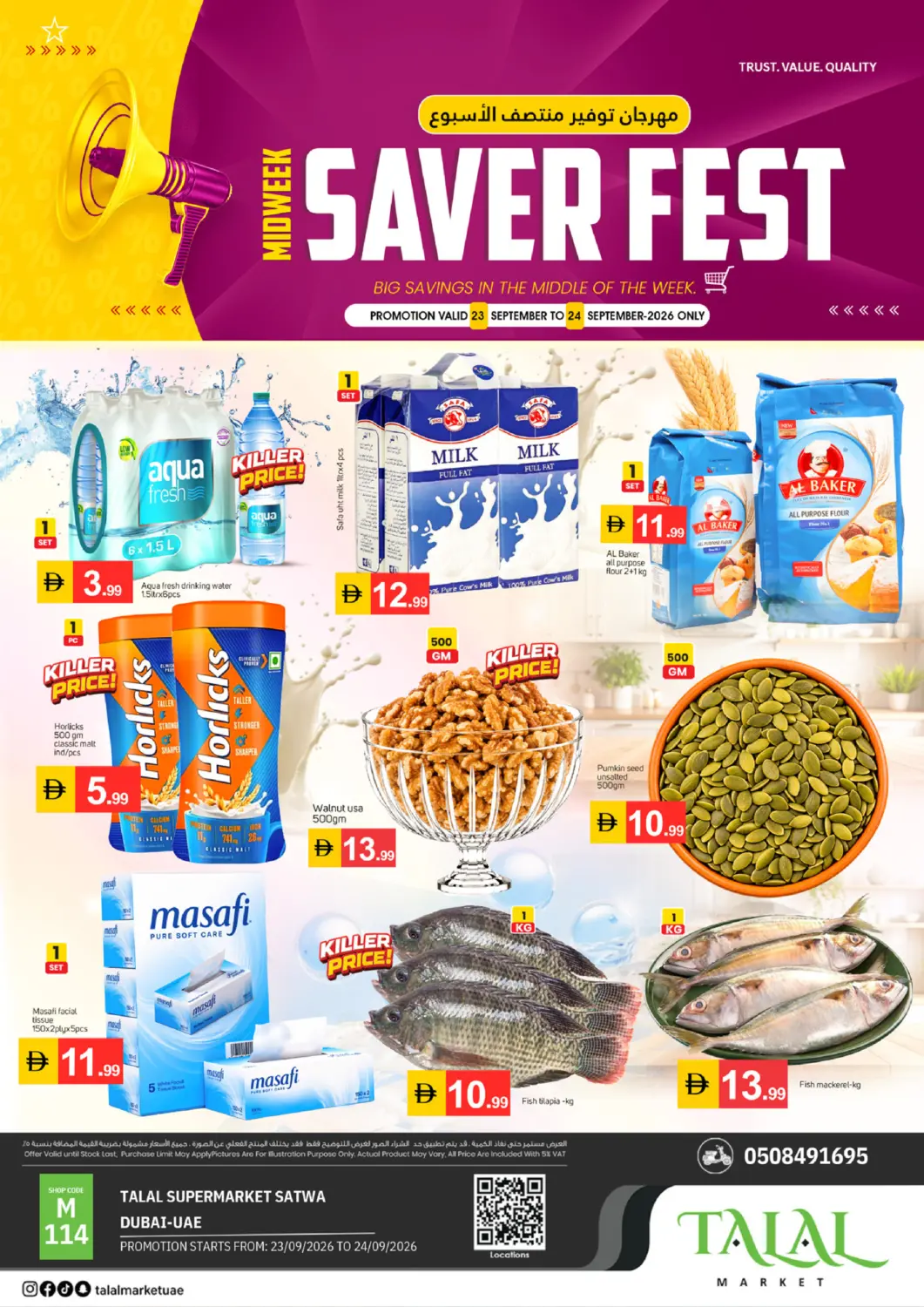 UAE - Dubai TALAL MARKET offers in D4D Online. Satwa-Dubai. . Till 24th September
