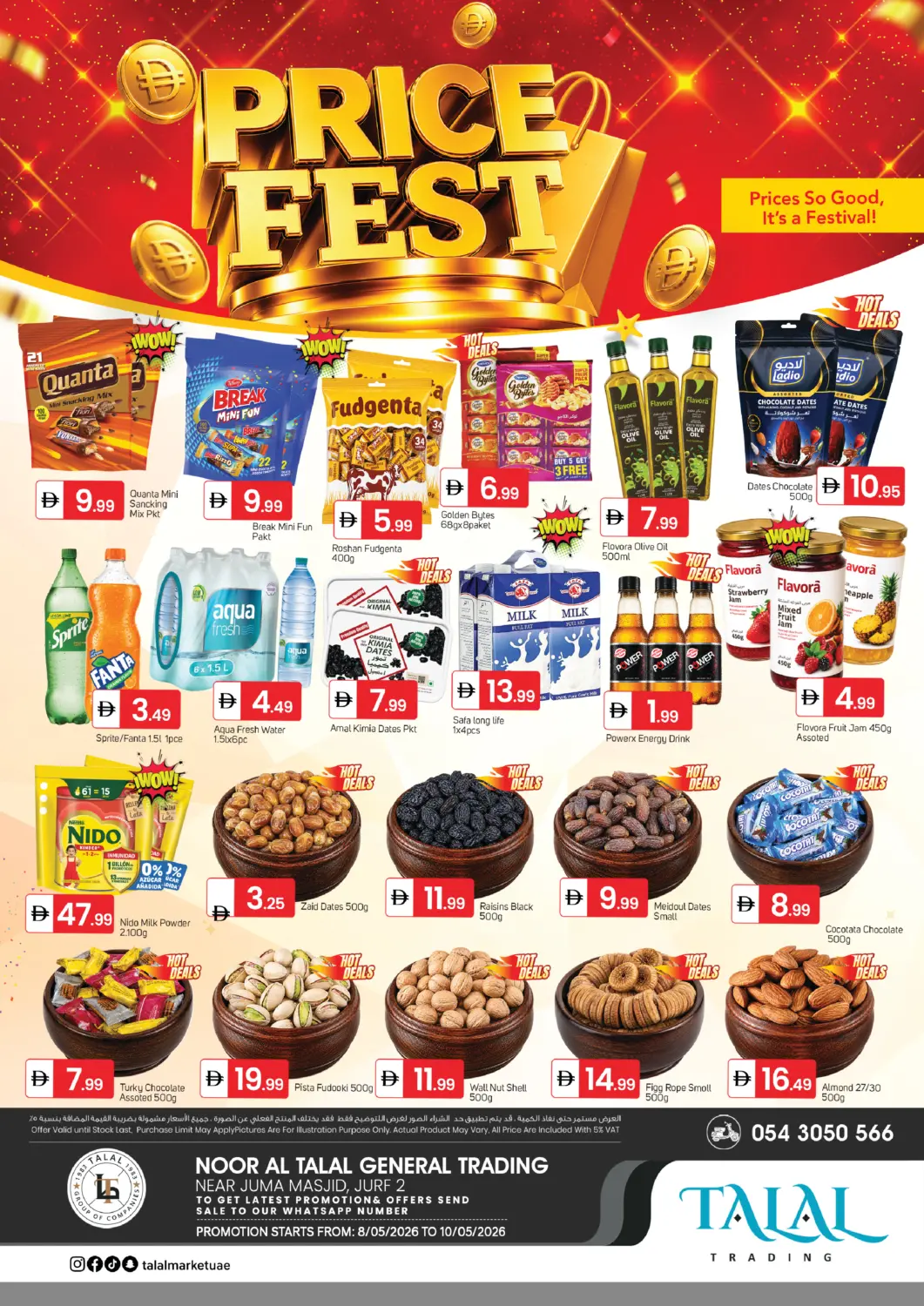 UAE - Sharjah / Ajman TALAL MARKET offers in D4D Online. Noor Al Talal General Trading, Jurf 2. . Till 10th May
