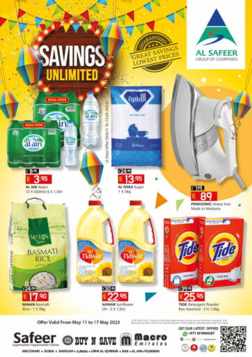 UAE - Fujairah Safeer Hyper Markets offers in D4D Online. Savings Unlimited. . Till 17th May