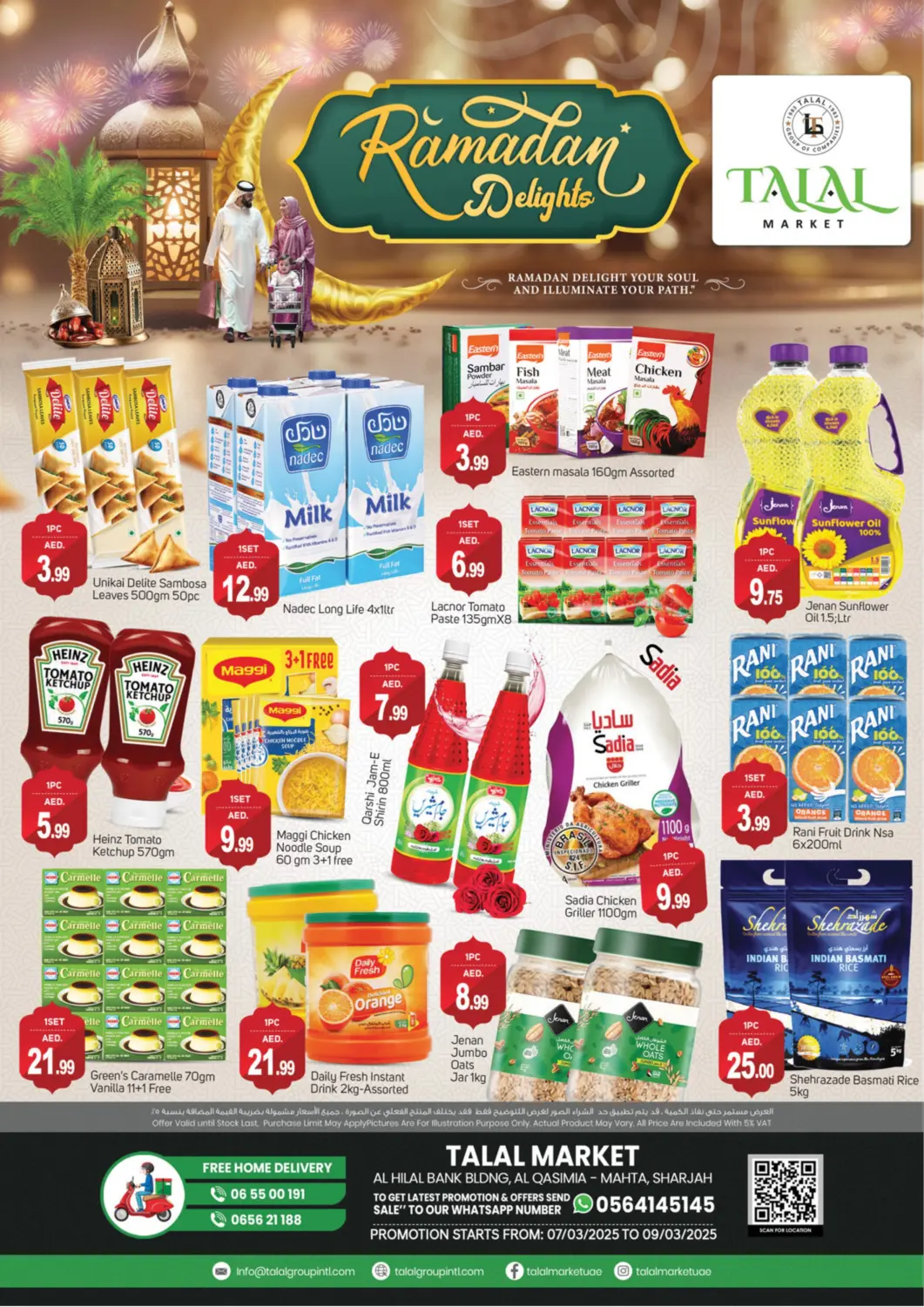 UAE - Dubai TALAL MARKET offers in D4D Online. Al Qasimia, Sharjah. . Till 9th March