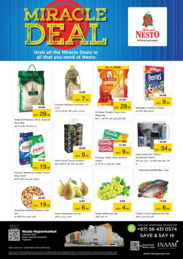 UAE - Fujairah Nesto Hypermarket offers in D4D Online. Fujairah Mall-Fujairah. . Till 6th march