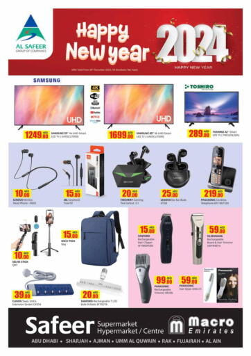 UAE - Abu Dhabi Safeer Hyper Markets offers in D4D Online. Happy New Year. . Till 7th January