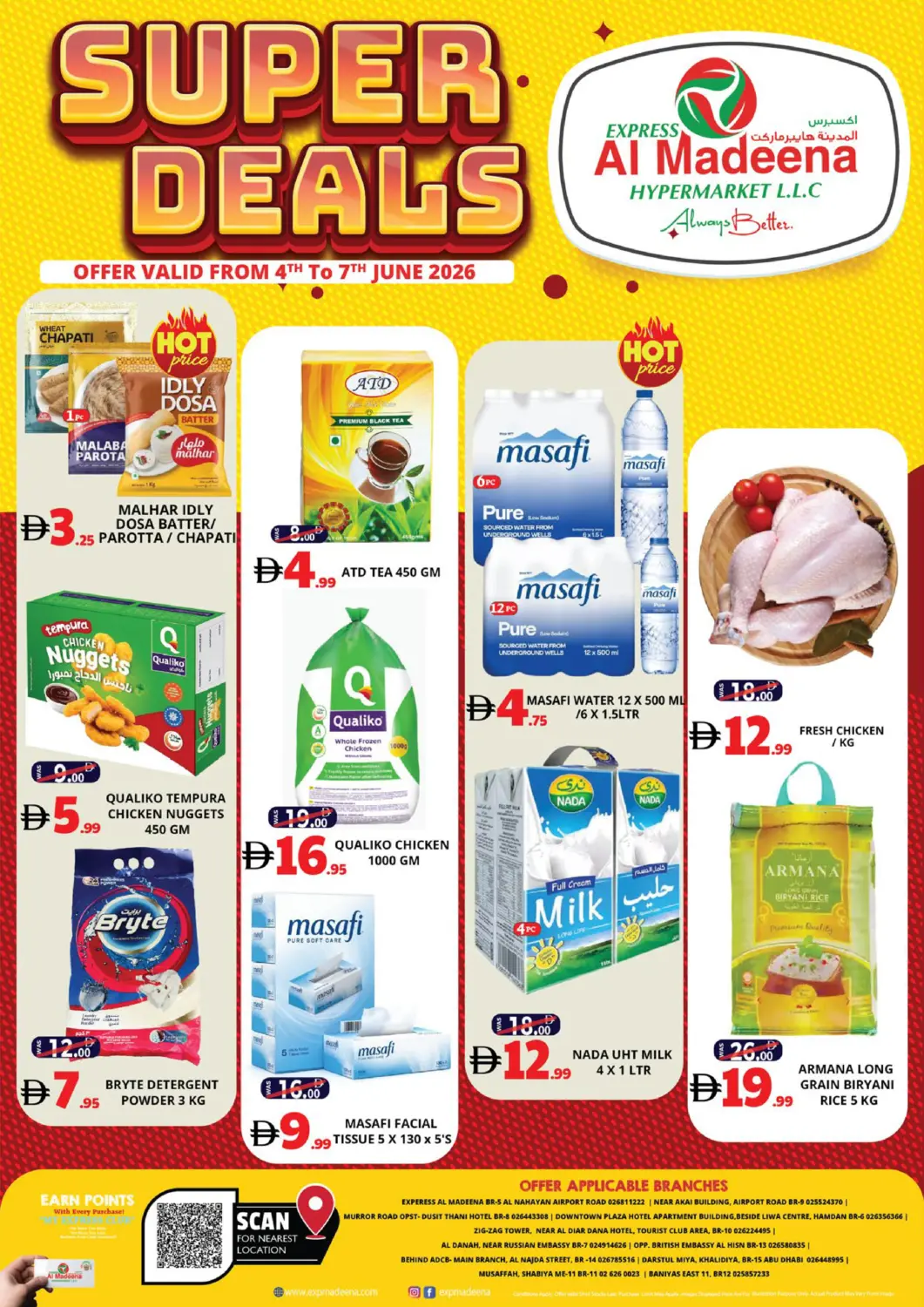 UAE - Abu Dhabi EXPRESS AL MADEENA HYPERMARKET LLC offers in D4D Online. Super Deals. . Till 7th June