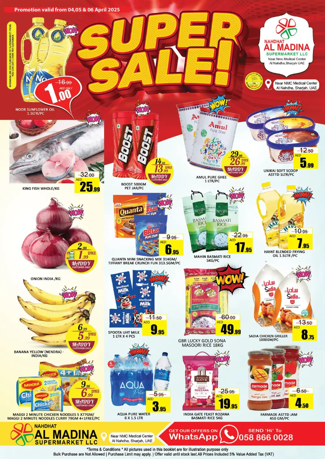 UAE - Sharjah / Ajman Al Madina  offers in D4D Online. Nahdath Al Madina - Sharjah. . Till 6th April