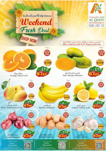 Oman - Muscat Al Qoot Hypermarket offers in D4D Online. Weekend Fresh Deal. . Till 11th August