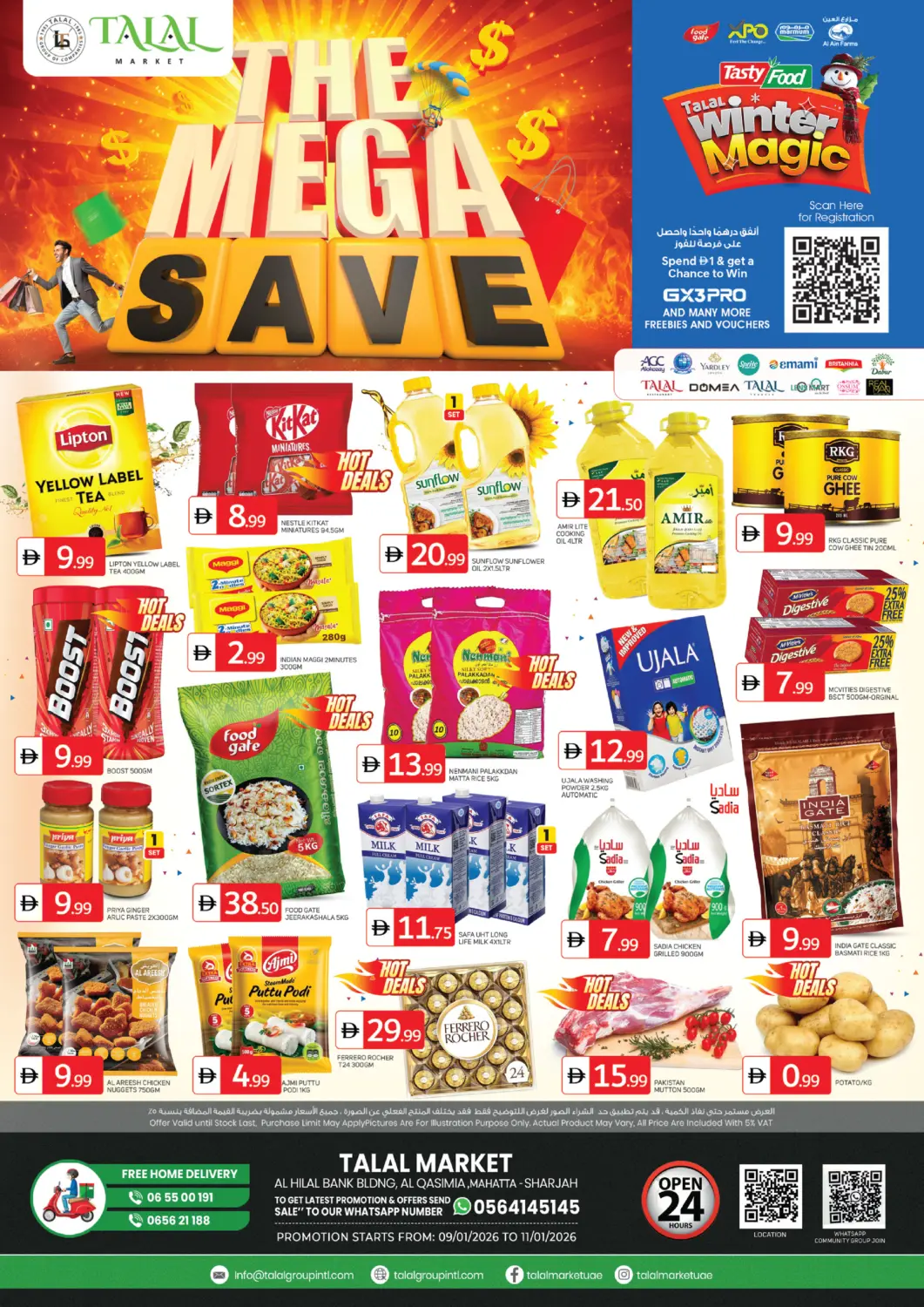 UAE - Sharjah / Ajman TALAL MARKET offers in D4D Online. Qasimiya - Sharjah. . Till 11th January