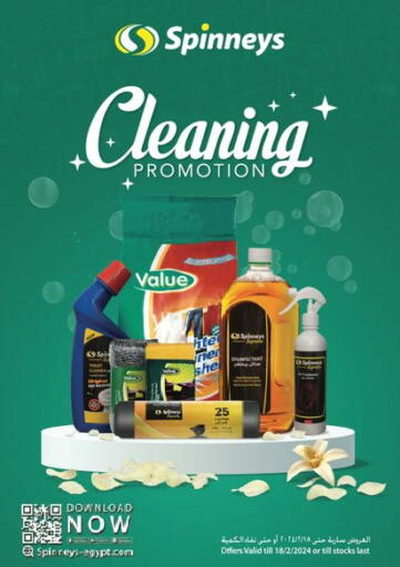 Egypt - Cairo Spinneys  offers in D4D Online. Cleaning Promotion. . Till 18th February