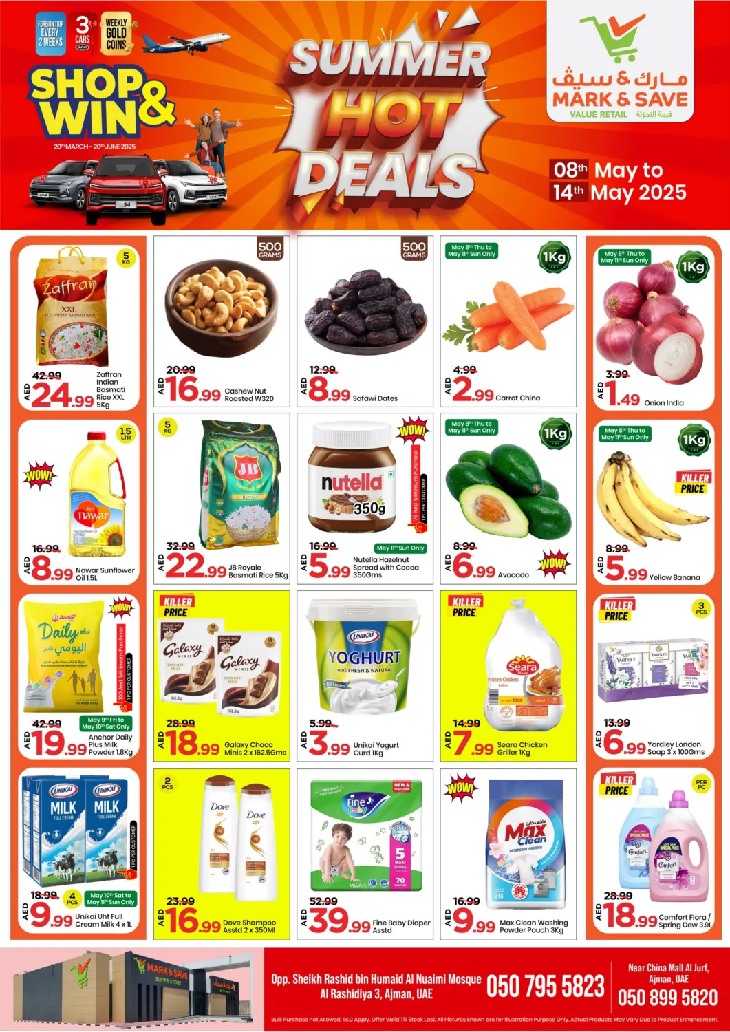 UAE - Sharjah / Ajman Mark & Save offers in D4D Online. Al Rashidiya 3, Ajman. . Till 14th May