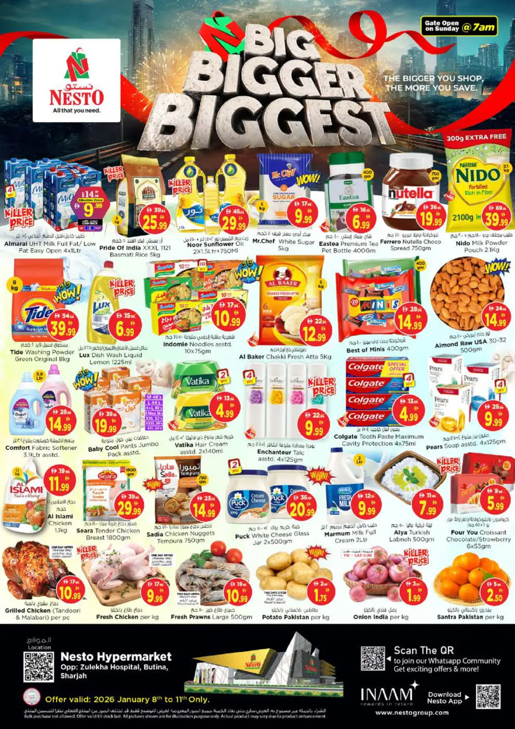 UAE - Sharjah / Ajman Nesto Hypermarket offers in D4D Online. Butina, Sharjah. . Till 11th January