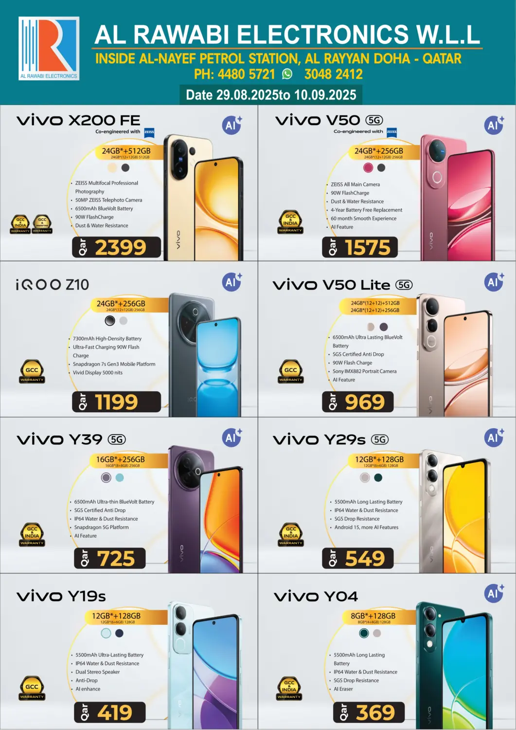 Qatar - Doha Al Rawabi Electronics offers in D4D Online. Special Offer. . Till 10th September