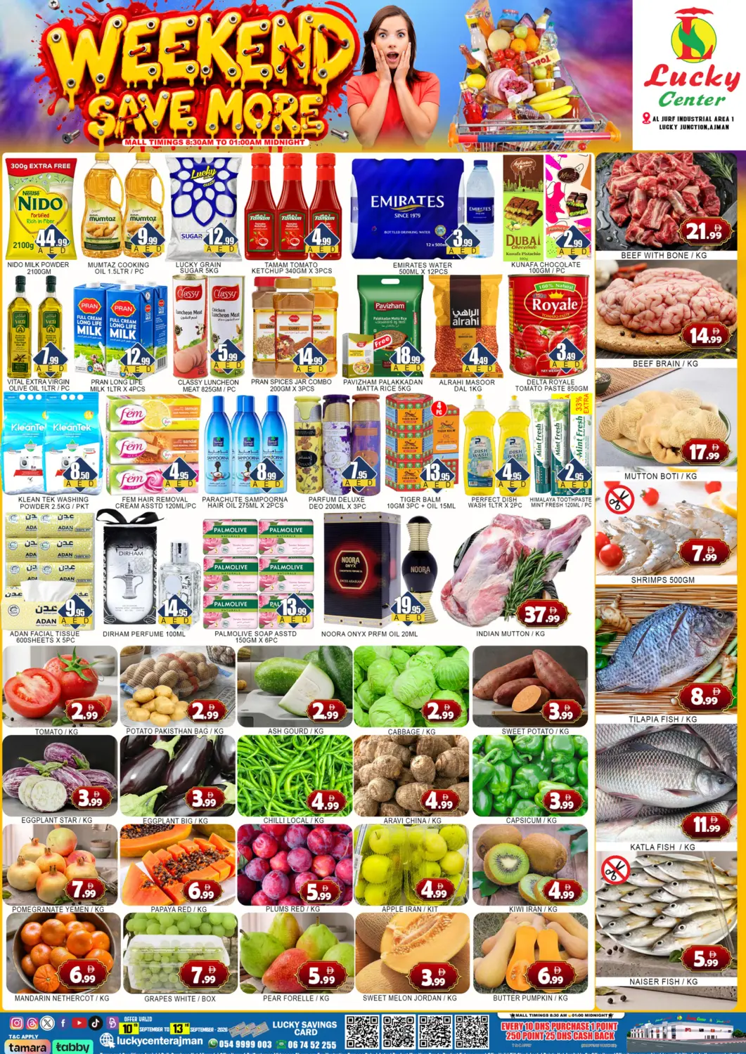 UAE - Sharjah / Ajman Lucky Center offers in D4D Online. Al Jurf Industrial 1 - Ajman. . Till 13th September