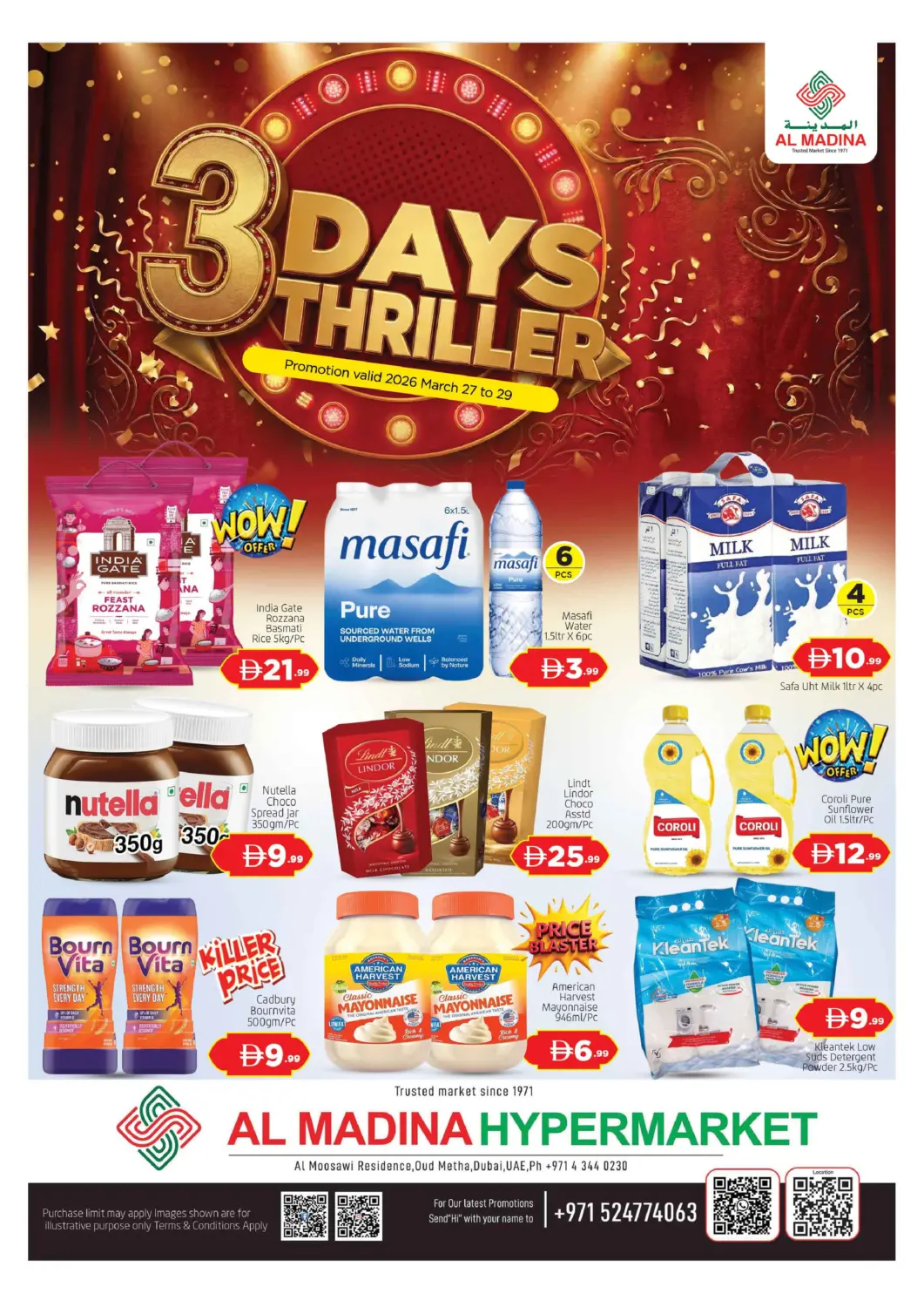 UAE - Dubai AL MADINA (Dubai) offers in D4D Online. Al Madina - Oudmetha. . Till 29th April