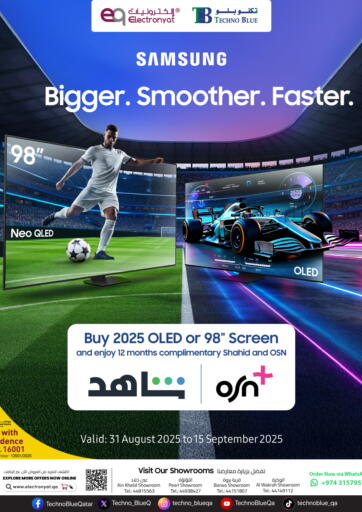 Techno Blue - 2025 OLED & 98” TVs – Special Offers in Qatar Offers - Qatar 2025 OLED & 98” TVs – Special Offers