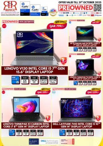 Royce World Trading & Services W.L.L - Brand New and Used Laptops in Qatar Offers - Qatar Brand New and Used Laptops