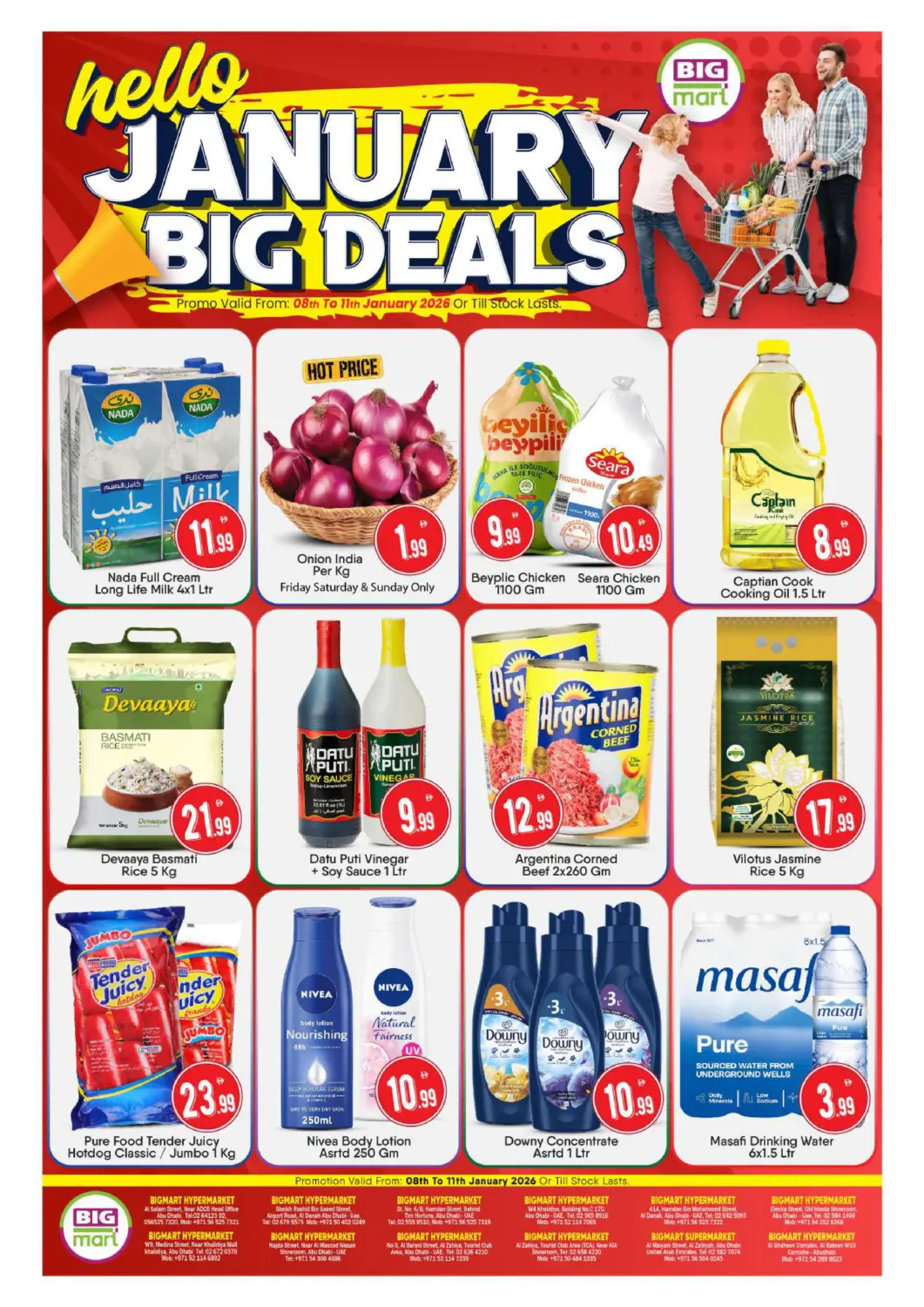 UAE - Abu Dhabi BIGmart offers in D4D Online. January Big Deals. . Till 11th January