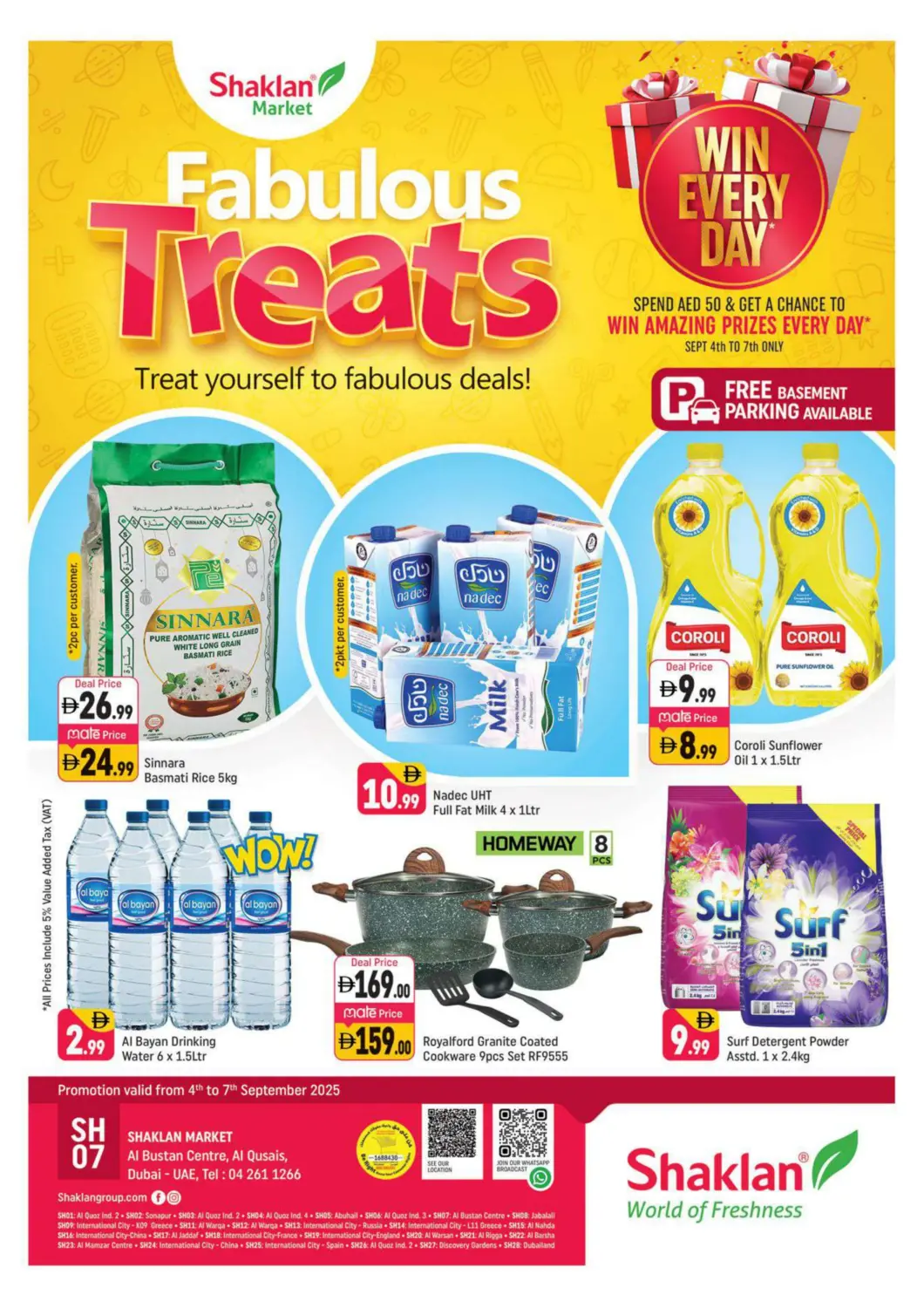 UAE - Dubai Shaklan  offers in D4D Online. Al Bustan Centre ,Al Qusais, Dubai. . Till 7th September