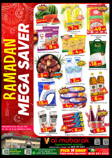 UAE - Sharjah / Ajman Mubarak Hypermarket Sharjah offers in D4D Online. Ramadan Mega Saver. . Till 24th March