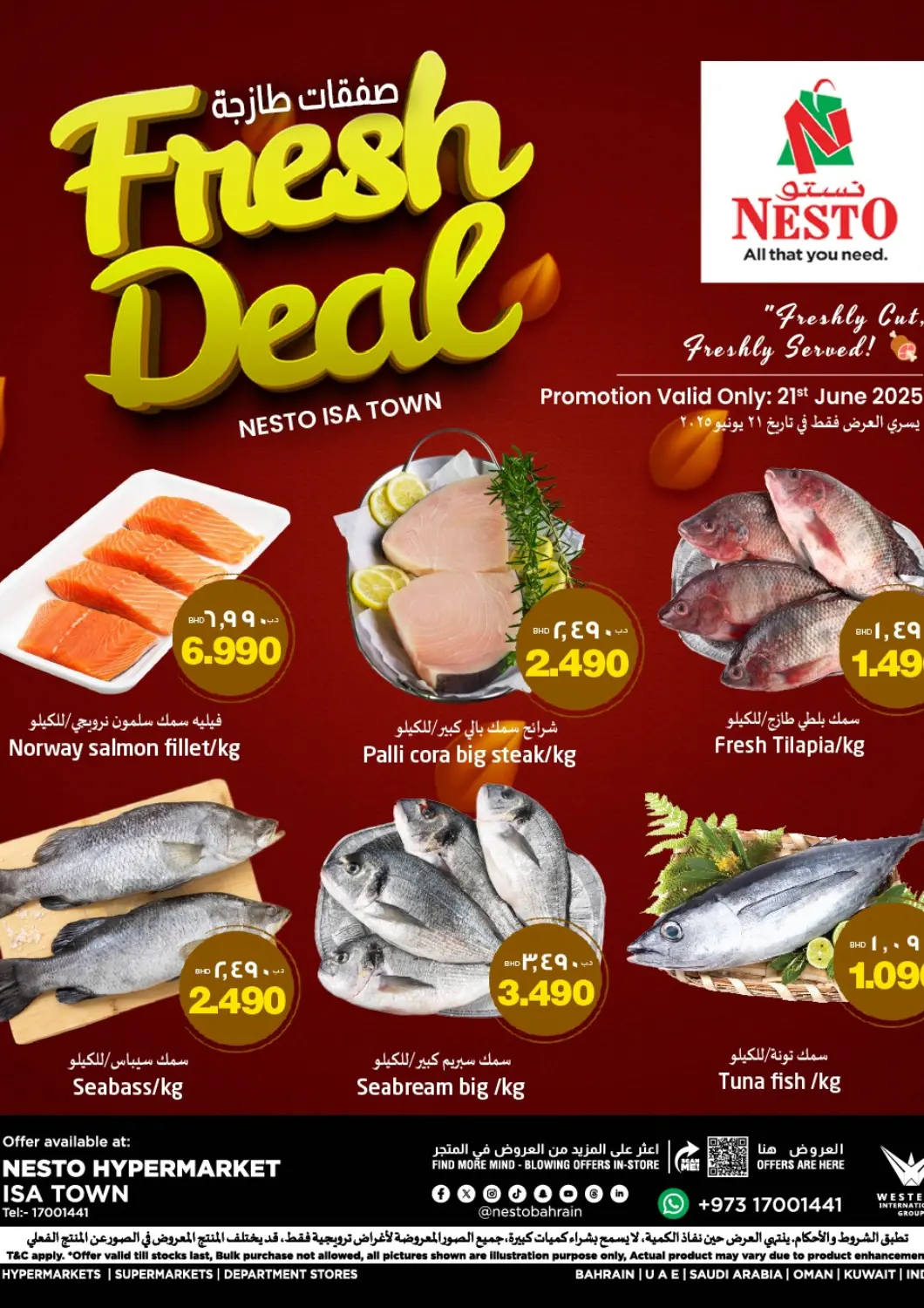 Bahrain NESTO  offers in D4D Online. Fresh Deal. . Only ON 21st June