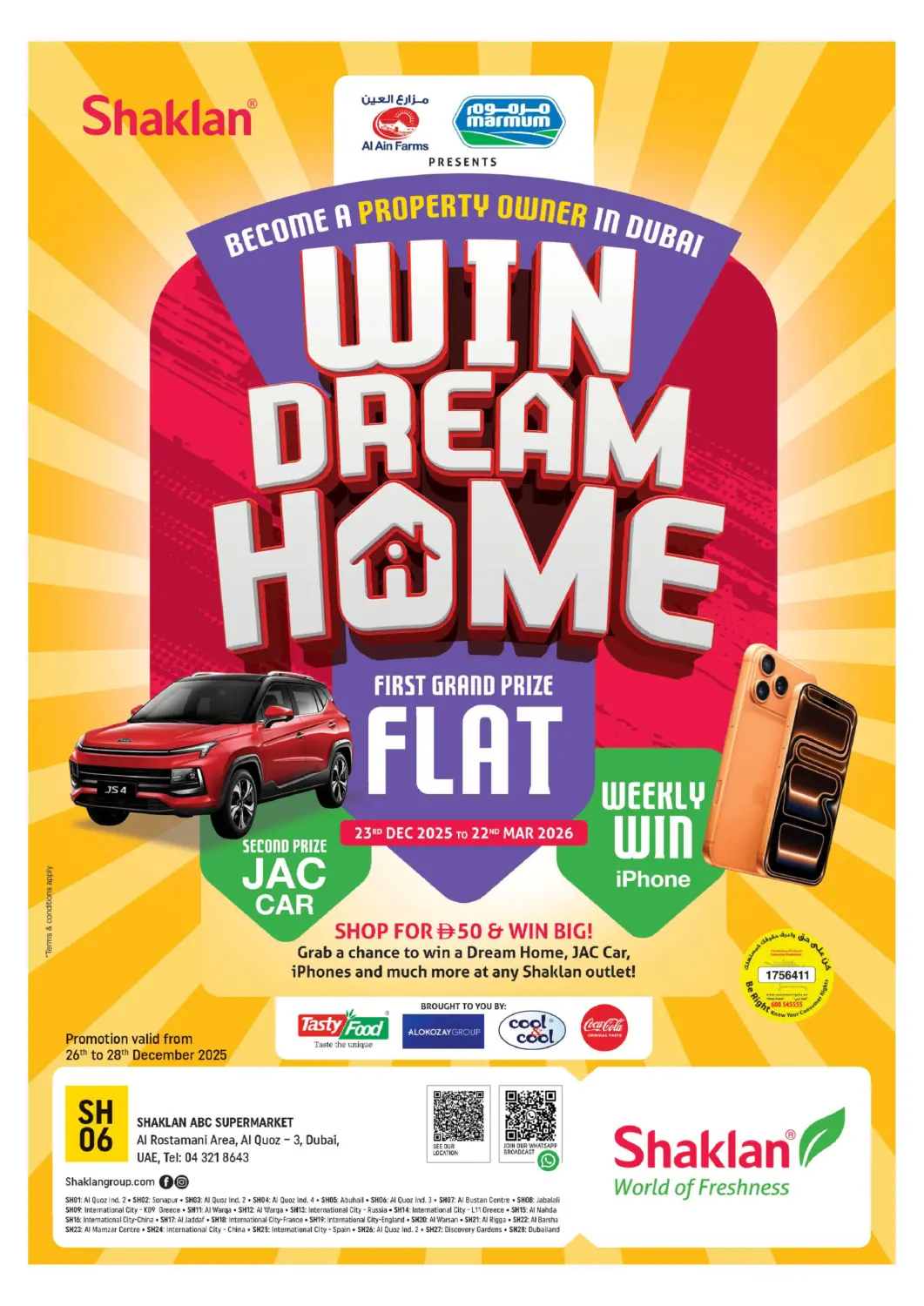 UAE - Dubai Shaklan  offers in D4D Online. Al Rostamani,Al Quoz-3,Dubai. . Till 28th December