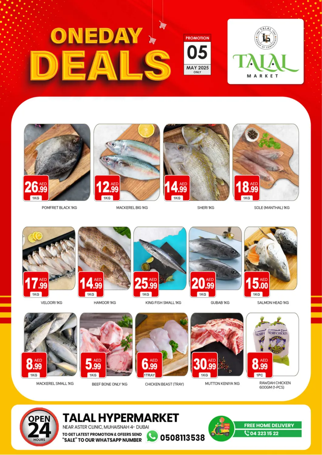 UAE - Dubai TALAL MARKET offers in D4D Online. Muhaisnah 4- Dubai. . Only On 5th May