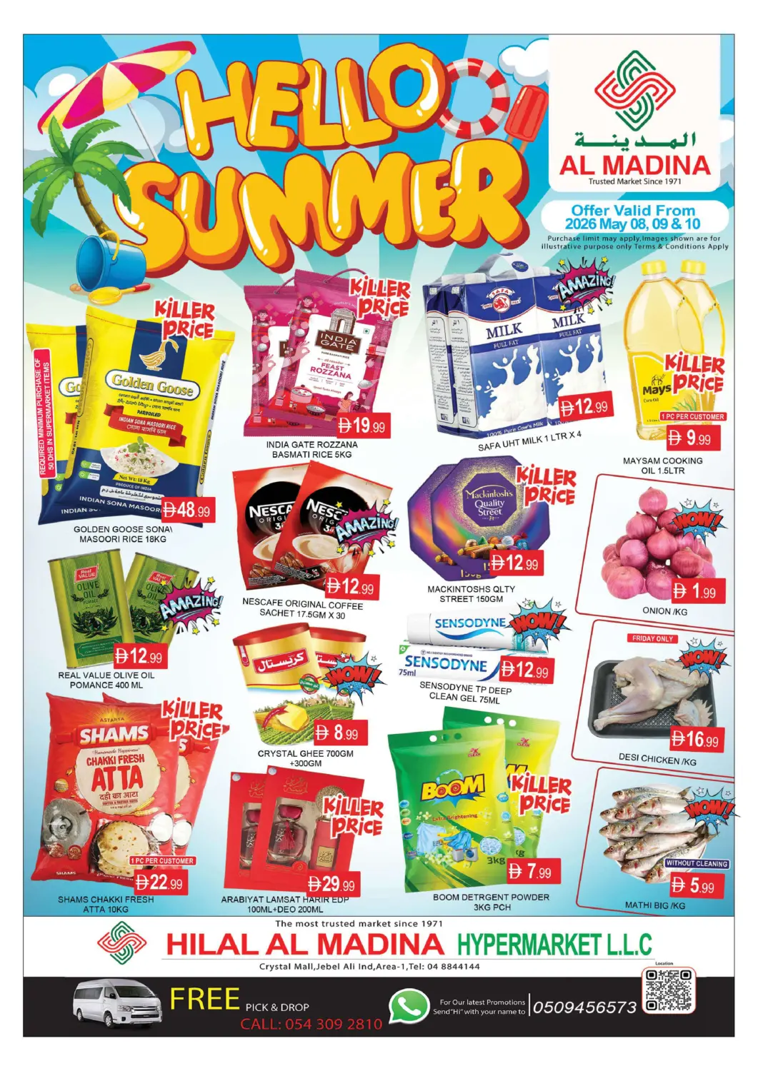 UAE - Dubai AL MADINA (Dubai) offers in D4D Online. Crystal Mall,Jebel Ali Ind Area-1. . Till 10th May