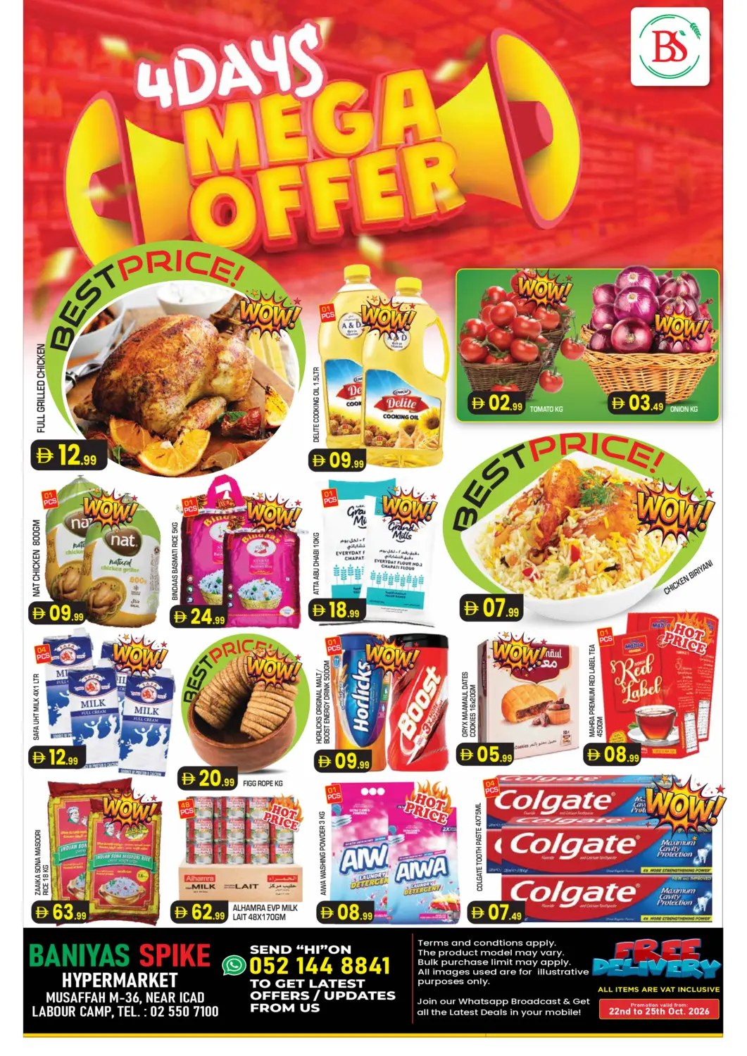 UAE - Abu Dhabi Baniyas Spike  offers in D4D Online. ICAD, M36 Branches. . Till 25th October