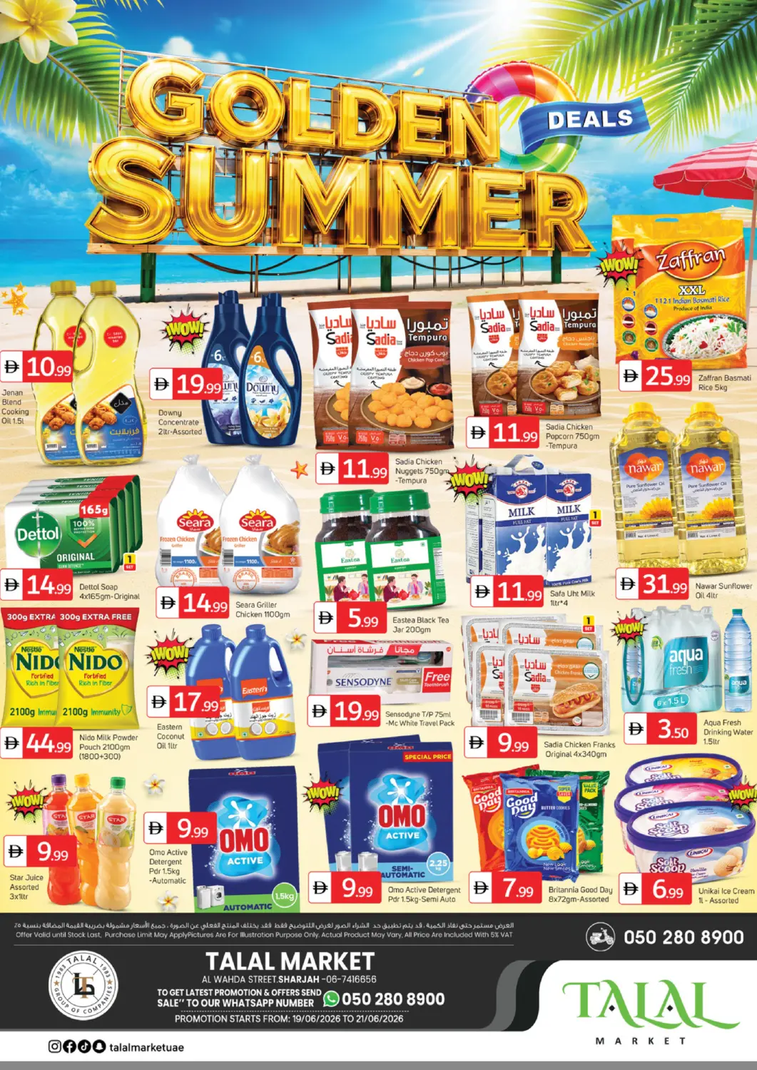 UAE - Sharjah / Ajman TALAL MARKET offers in D4D Online. Al Wahda Street, Sharjah. . Till 21st June