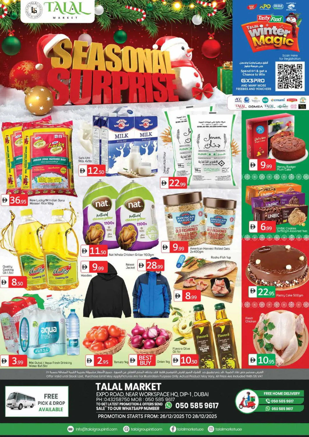 UAE - Dubai TALAL MARKET offers in D4D Online. Expo Road,Near Workspace Hq.Dip 1,DUBAI. . Till 28th December