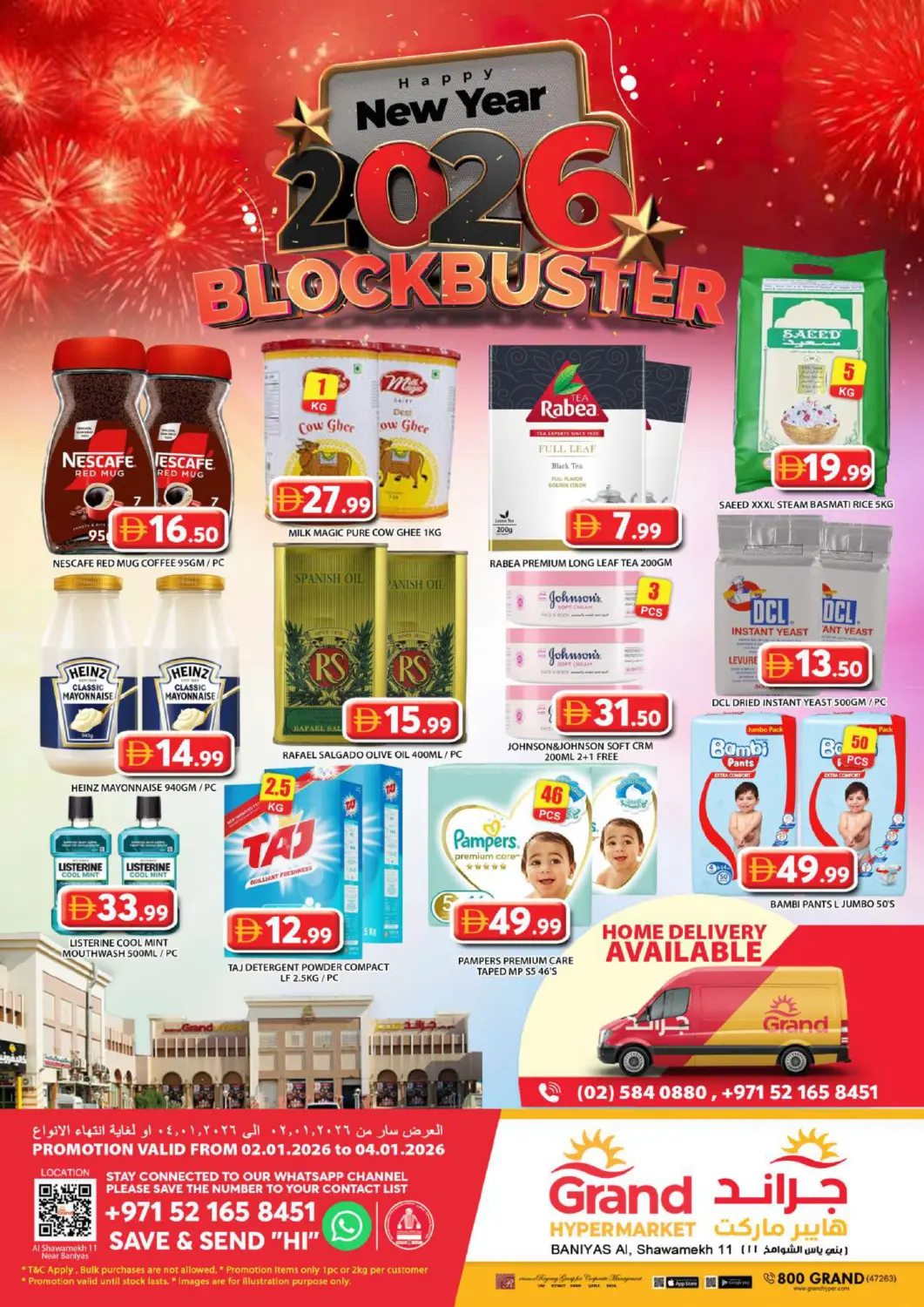 UAE - Abu Dhabi Grand Hyper Market offers in D4D Online. Baniyas- Abudhabi. . Till 4th January