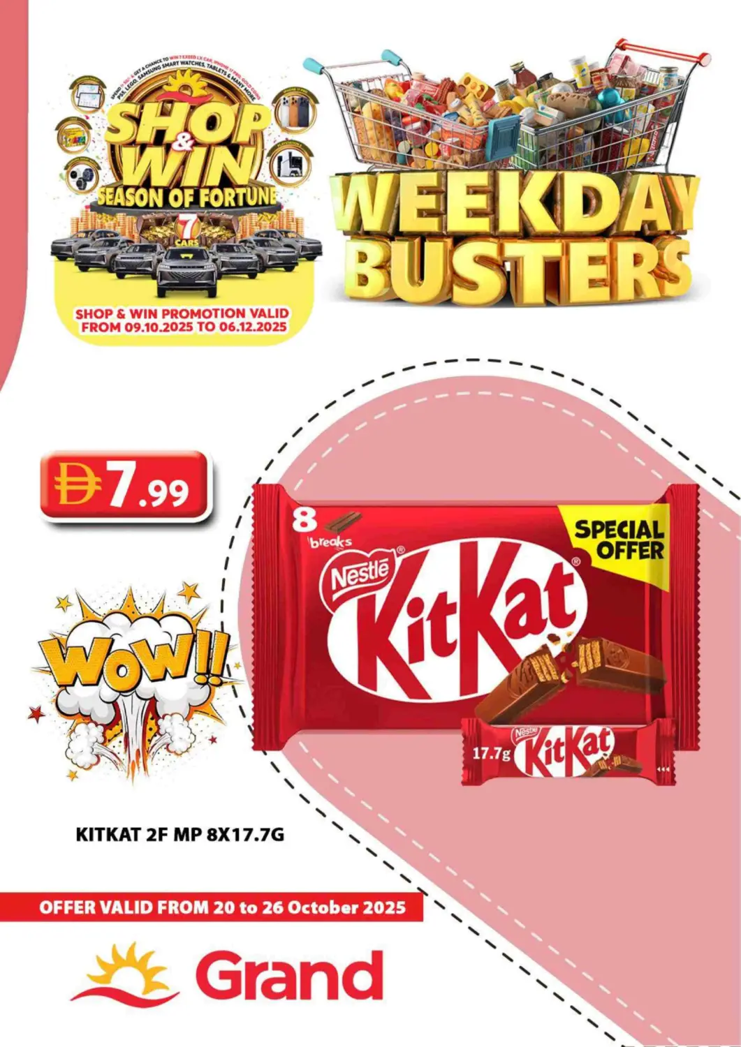 UAE - Dubai Grand Hyper Market offers in D4D Online. Weekday Busters. . Till 26th October