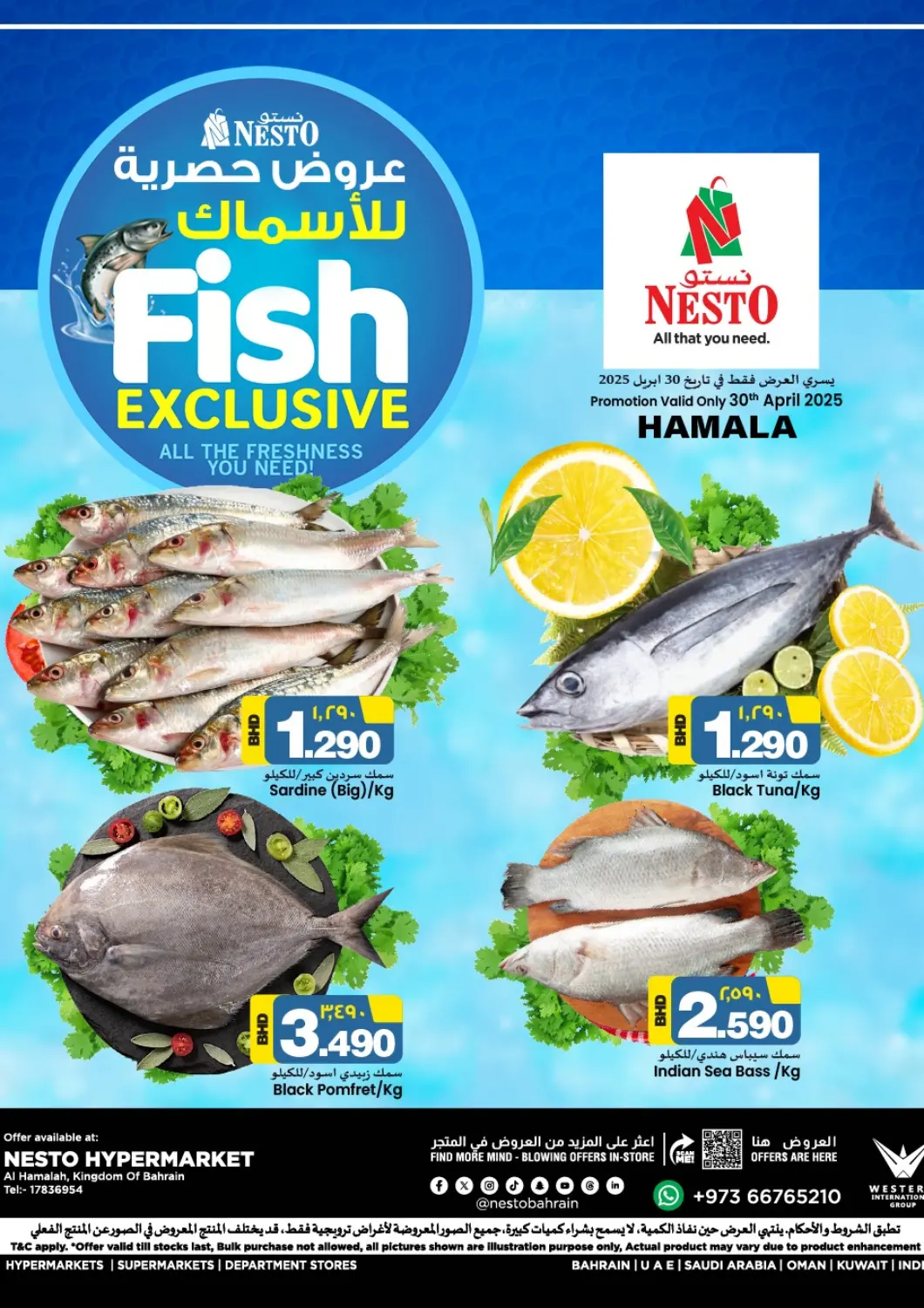 Bahrain NESTO  offers in D4D Online. Fish Fest @ Al Hamalah. . Only On 30th April