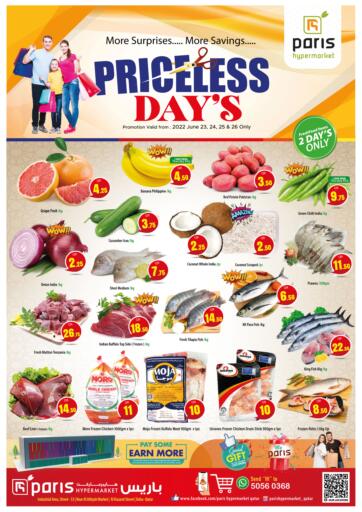 Qatar - Al Rayyan Paris Hypermarket offers in D4D Online. Priceless Days. . Till 26th June