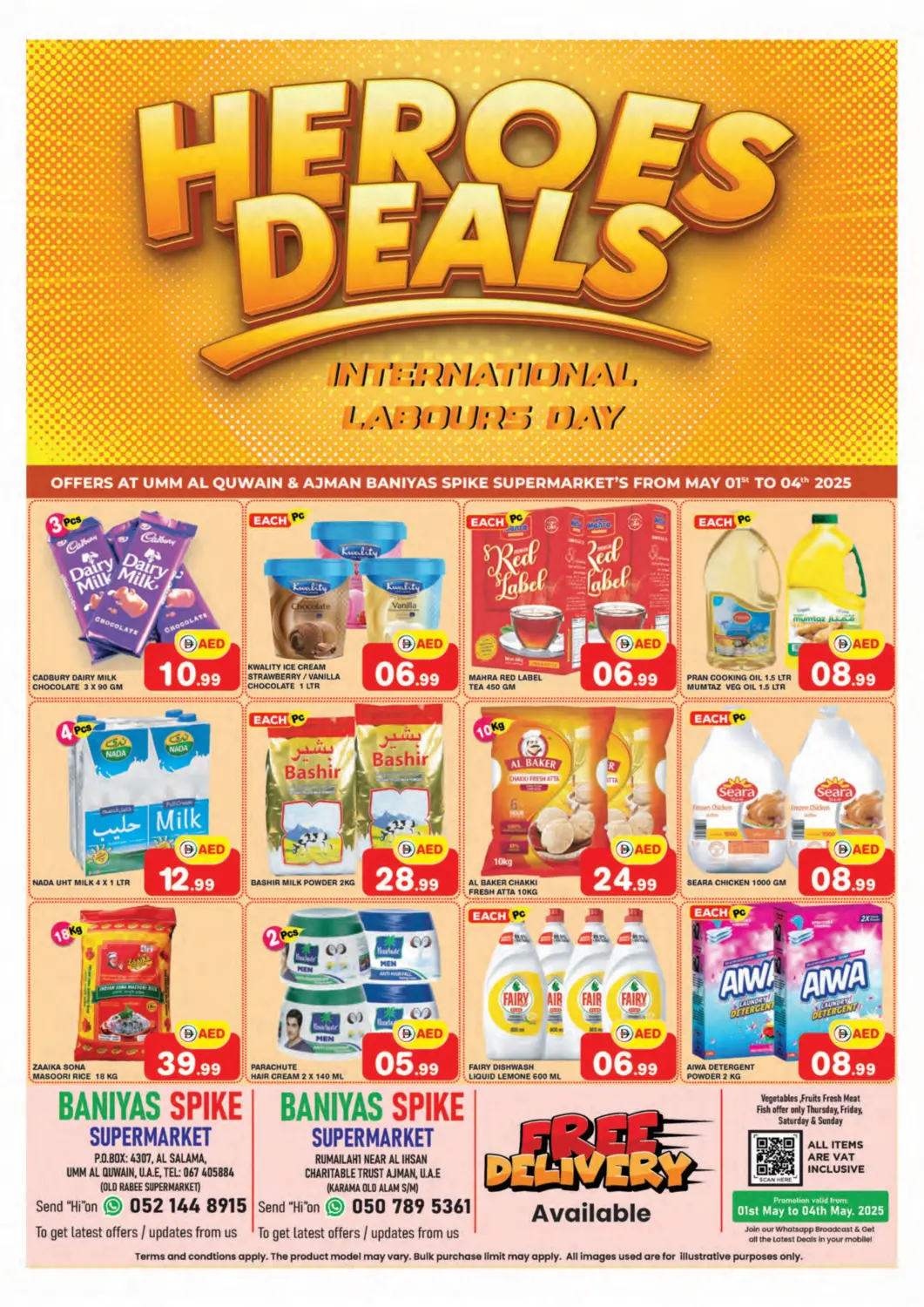 UAE - Abu Dhabi Baniyas Spike  offers in D4D Online. Umm Al Quwain | Ajman. . Till 4th May