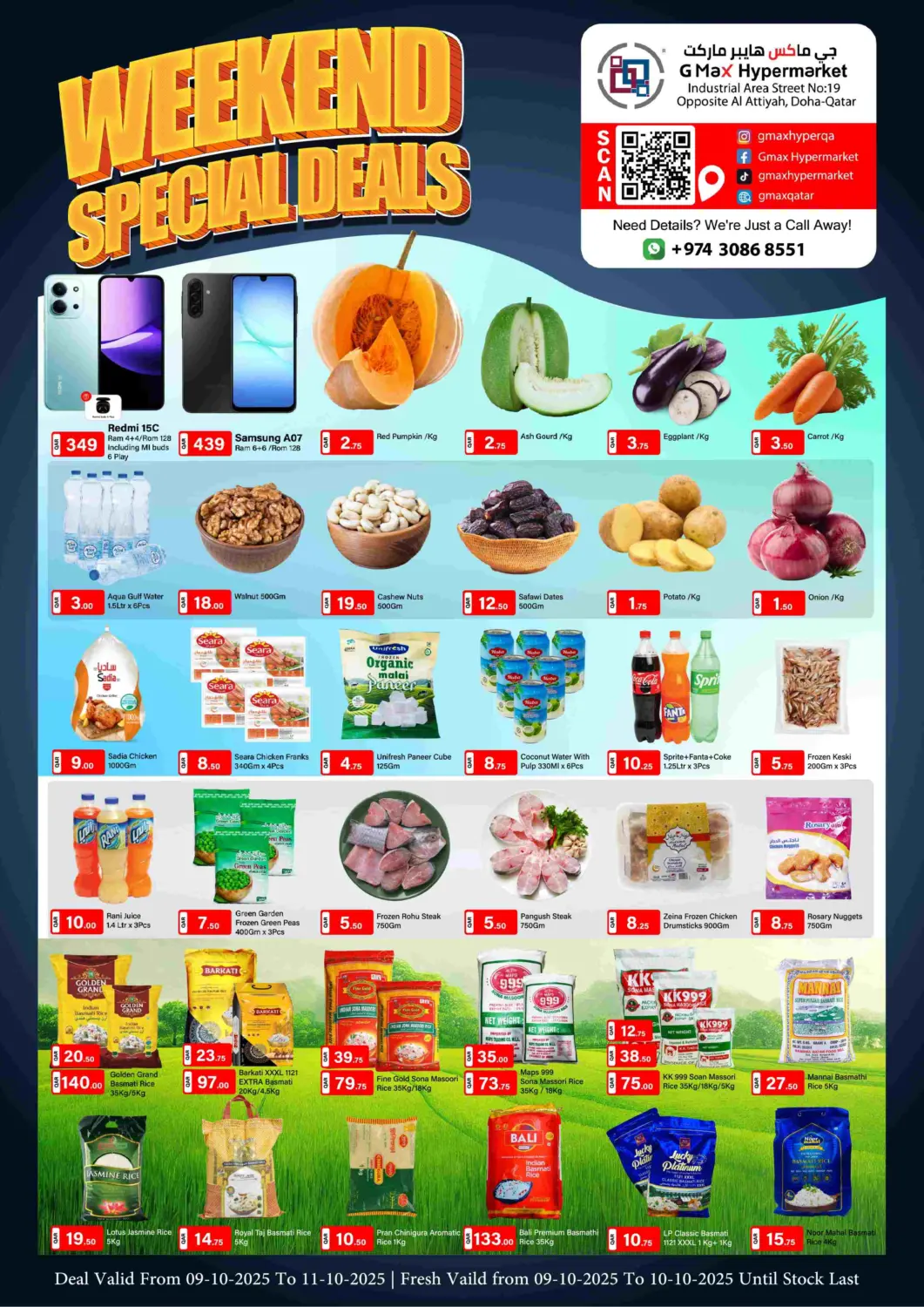 Qatar - Doha G MAX Hypermarket offers in D4D Online. Industrial Area 19, Al Attiya - Weekend Special Deals. . Till 11th October