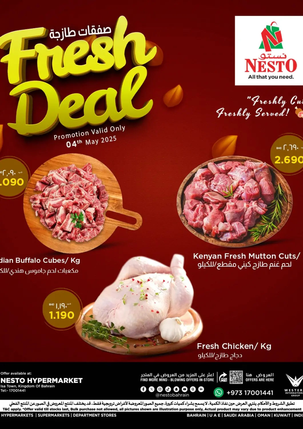 Bahrain NESTO  offers in D4D Online. Fresh Deals - Isa Town. . Only On 4th May