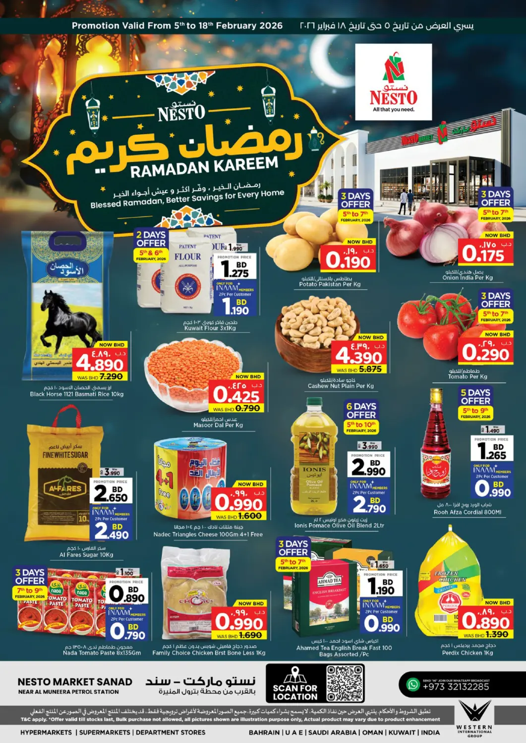 Bahrain NESTO  offers in D4D Online. Ramadan Kareem. . Till 18th February