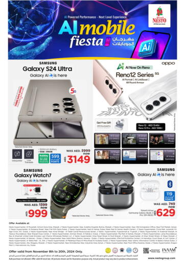 UAE - Dubai Nesto Hypermarket offers in D4D Online. AI Mobile Fiesta. . Till 20th Novermber