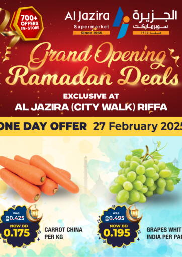 عروض الجزيرة سوبرماركت البحرين في دي٤دي أونلاين. الرفاع - عرض يوم واحد. . Only On 27th February