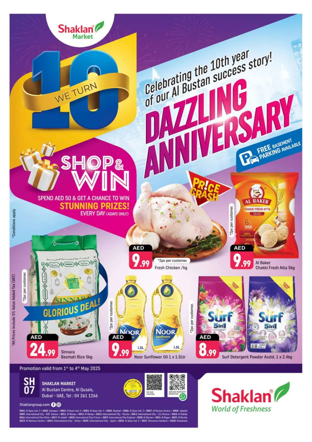UAE - Dubai Shaklan  offers in D4D Online. Al Bustan Centre, Al Qusais, Dubai. . Till 4th May