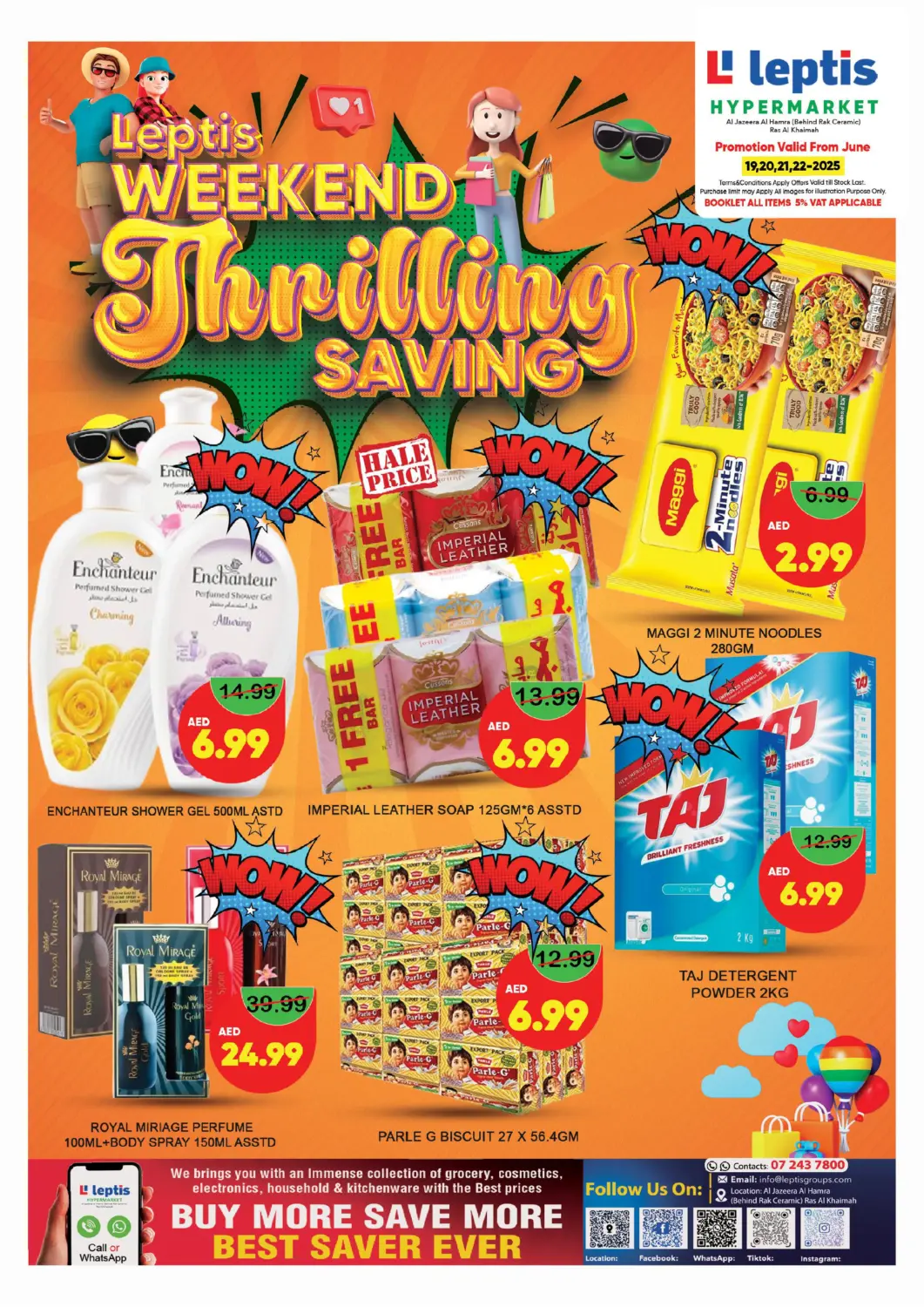 UAE - Ras al Khaimah Leptis Hypermarket  offers in D4D Online. Al jazeera Al Hamrah, Ras Al Khaimah. . Till 22nd June