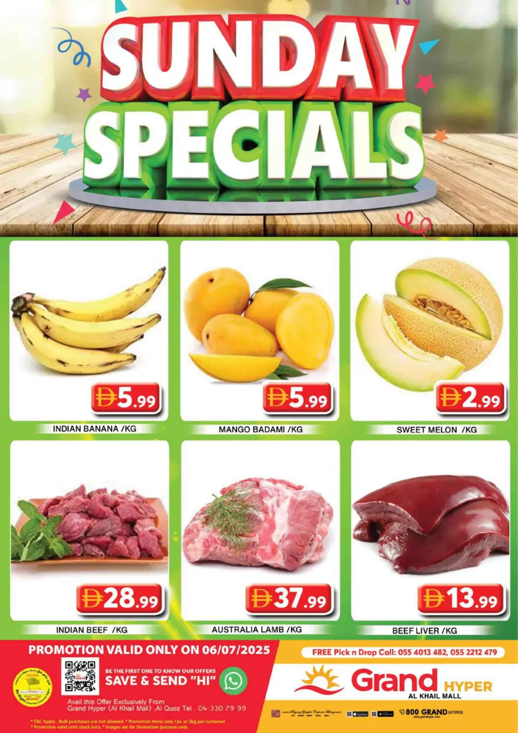 UAE - Dubai Grand Hyper Market offers in D4D Online. Al Khail Mall - Dubai. . Only On 6th July