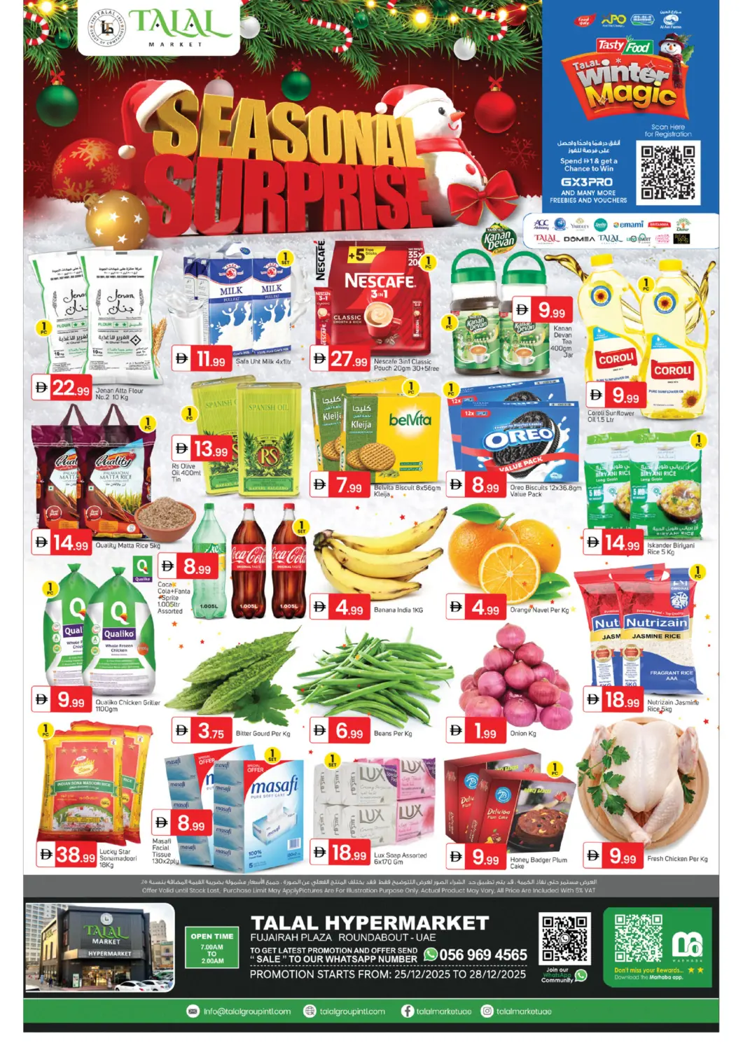 UAE - Fujairah TALAL MARKET offers in D4D Online. Fujairah Plaza Roundabout. . Till 28th December
