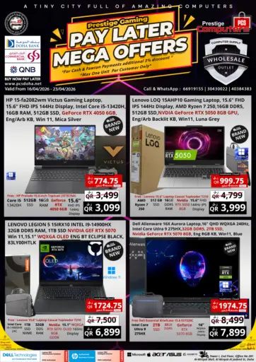 Prestige Gaming Pay Later Mega Offers