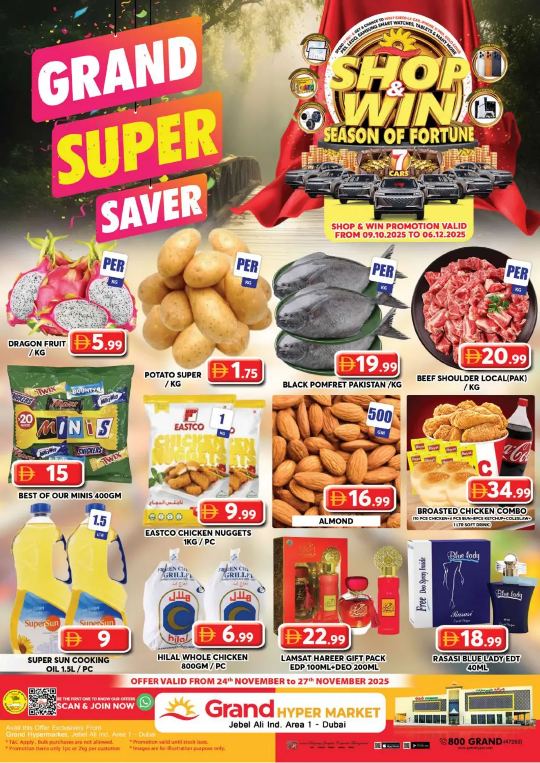 UAE - Dubai Grand Hyper Market offers in D4D Online. Jebel Ali, Dubai. . Till 27th November