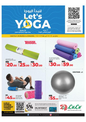 Qatar - Al-Shahaniya LuLu Hypermarket offers in D4D Online. Let's Yoga. . Till 23rd June