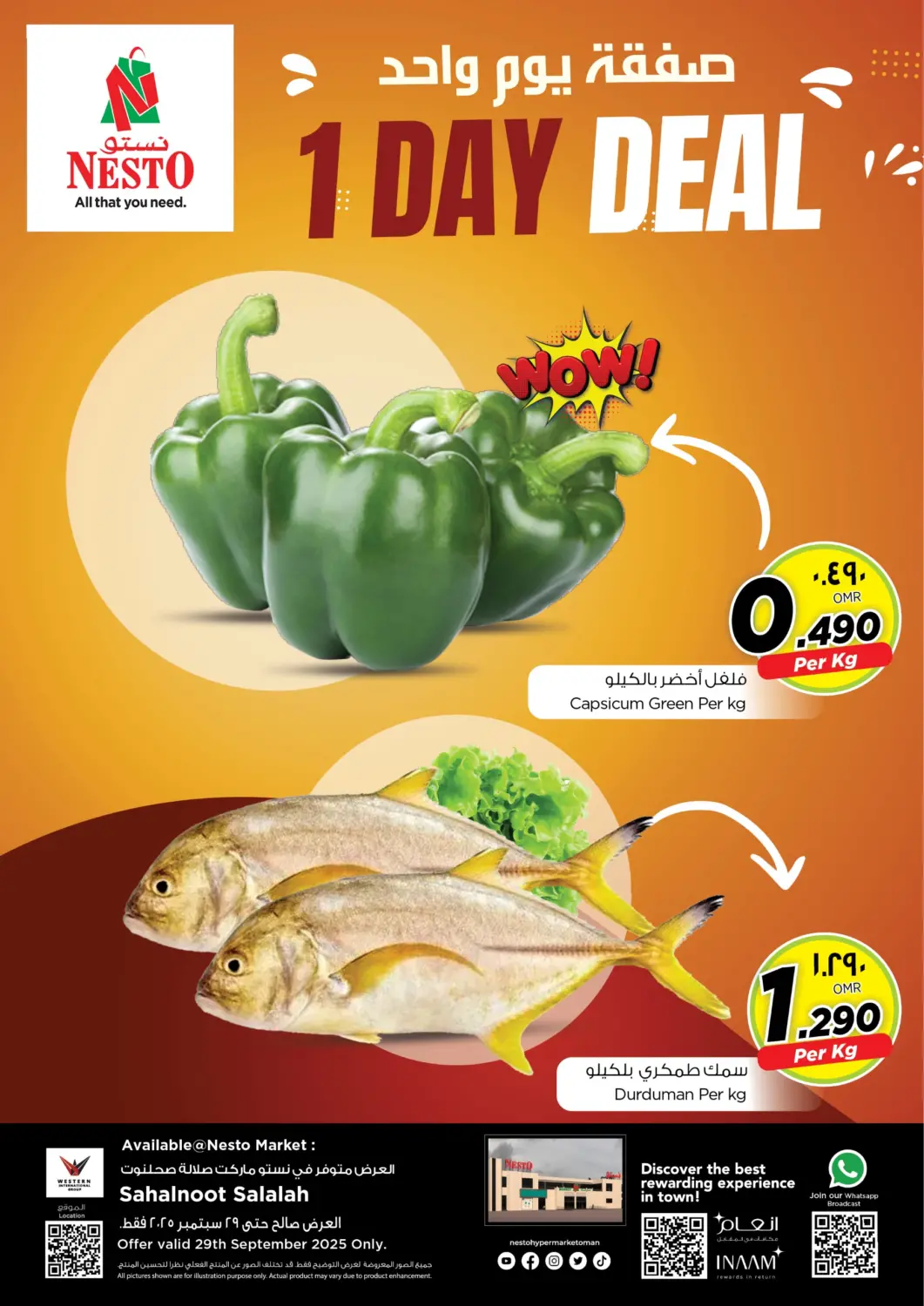 Oman - Salalah Nesto Hyper Market   offers in D4D Online. 1 Day Deals. . Only On 29th September
