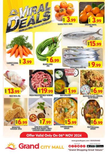 UAE - Dubai Grand Hyper Market offers in D4D Online. City Mall - Dubai. . Only On 6th November