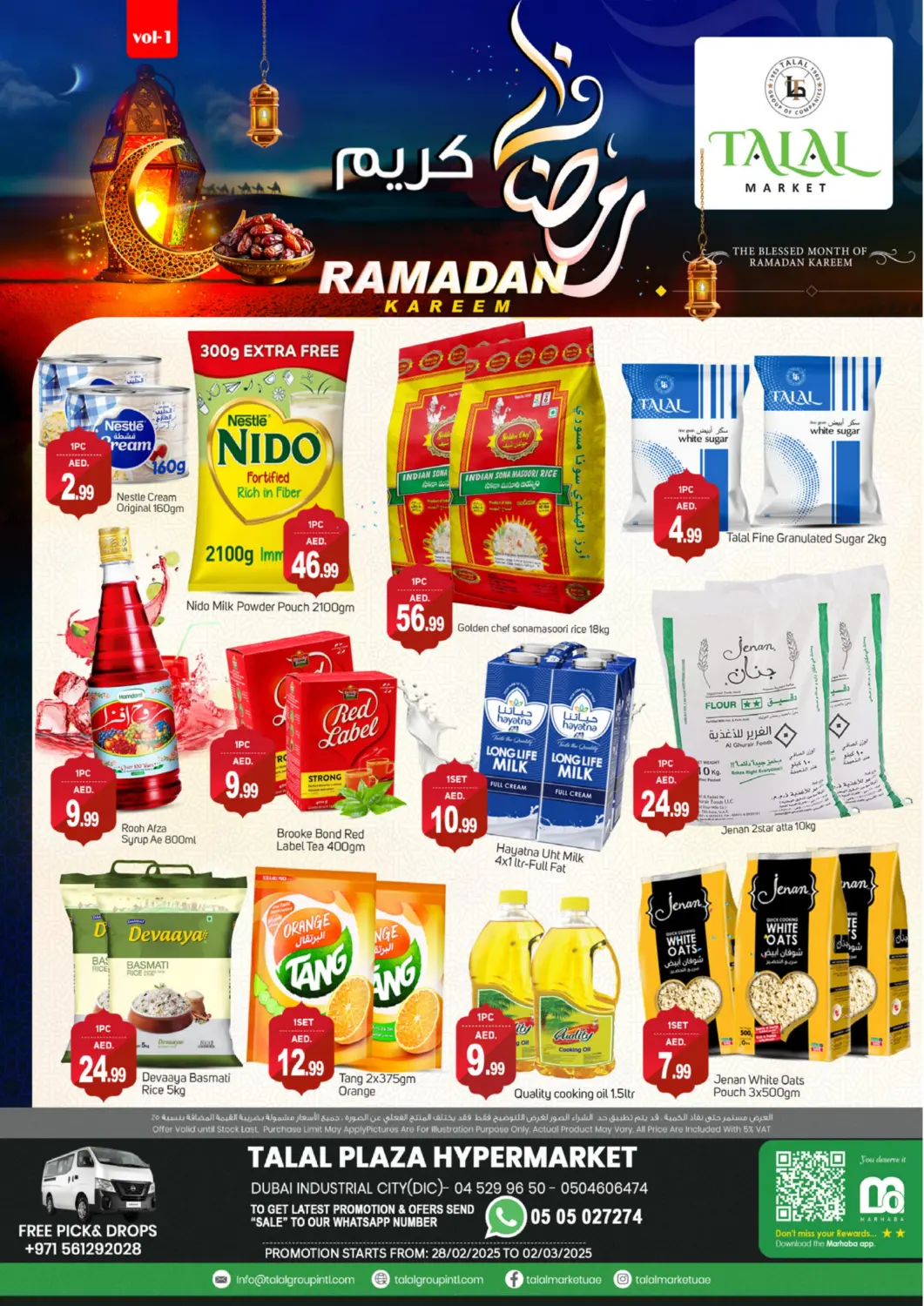 UAE - Dubai TALAL MARKET offers in D4D Online. DIC- Dubai. . Till 2nd March