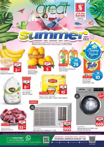 UAE - Sharjah / Ajman Safari Hypermarket  offers in D4D Online. Great Summer Fair. . Till 26th July