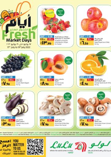 KSA, Saudi Arabia, Saudi - Hail LULU Hypermarket  offers in D4D Online. Fresh Market Days. . Till 19th July